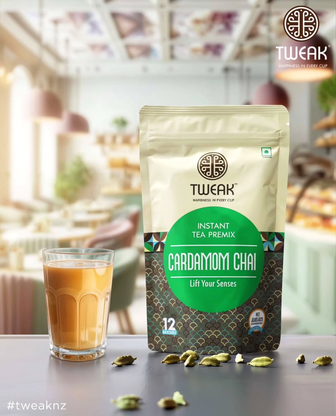 Tweak Cardamom Tea - Lift Your Senses - Tweak